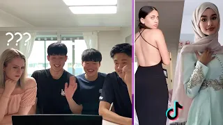 Korean Boys React To PROM DRESSES For The First Time  *GETTING HOT *