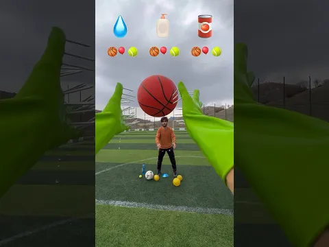 Asmr Gloves Catching The Ball 🧤🏀🎈🎾#shorts #asmr #goalkeeper #ball