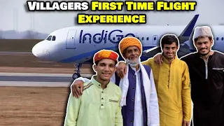 Villagers First Time Travelling In An Airplane ! Tribal People First Time In An Aeroplane