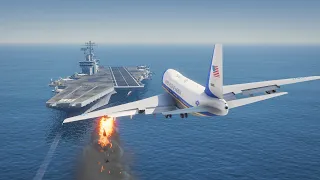 Air Force One Pilot Saved All Passengers With This Emergency Landing | GTA 5