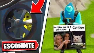 ESCÓNDETE O *MEME* EN FORTNITE 😂 #1 (Con @YouTubeGiova de Infiltrado)