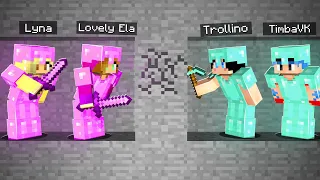MINECRAFT: RETO CHICAS VS CHICOS! 😱 ¿QUIEN ES MÁS PRO EN MINECRAFT?