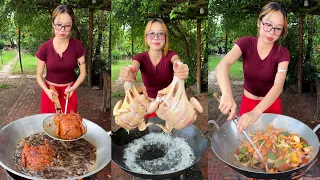 Amazing cooking wash chicken with ice crispy recipe