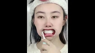 ASMR teeth face care | Skincare video ep3072
