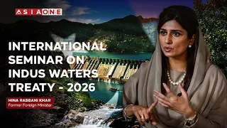 Hina Rabbani Khar Discusses IWT at Seminar - Asia One News