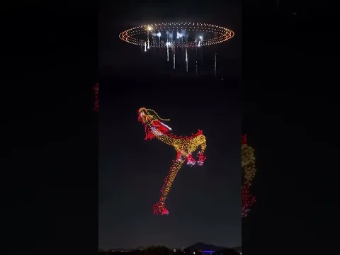 China was on another level with their New Year’s drone show last night 😍🎊