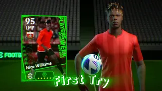 Only 100 coins 😱 Trick to get 100 Rated Nico Williams From POTW in efootball 2024 mobile