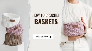 Crocheting a basket / crochet basket tutorial
