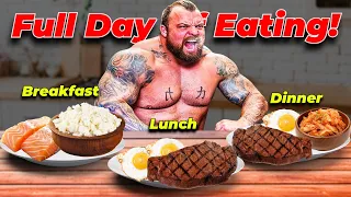Eddie Hall Full Day of Carnivore Diet Eating