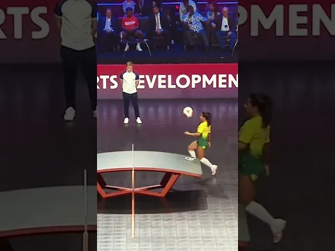 Even Ronaldinho was left amazed by this Teqball rally 🙌 #Shorts