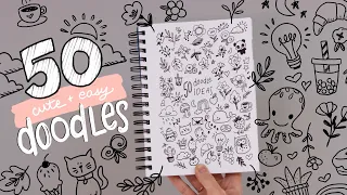 50 Cute Doodle Ideas for When You're Bored at School | Easy Beginner Doodles