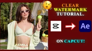Clear Watermark Tutorial on Capcut | AE inspired Watermark on Capcut