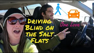 Driving The Bonneville Salt Flats Blind.. ALONE!!