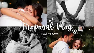 He Proposed!! 💍  Surprise PROPOSAL Vlog 🧿🥰 | ShreejaB