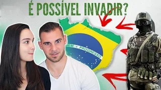🇧🇷 É INACREDITÁVEL FORÇA MILITAR BRASILEIRA | Gringo Reage "É POSSÍVEL INVADIR O BRASIL?"