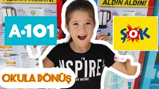 OKULA DÖNÜŞ  A101 VE ŞOK MARKET KIRTASİYE ALIŞVERİŞİ !! TÜM BARBİE ÜRÜNLERİNİ ALDIK / Back to school