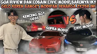 AKU NYOBAIN CIVIC TURBO IKY NEKAT NANTANG SUPRA ANDRA BALAP!!! KAGET MODIFAN NYA SEHARGA ZX😱