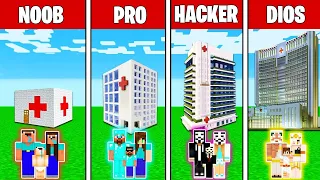HOSPITAL NOOB VS PRO VS HACKER VS DIOS EN MINECRAFT TROLL 😱
