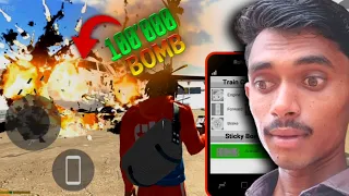 100'000 STICKY BOMB VS MY THAR COLLECTION AND PETROL PUMP IN INDIAN BIKES DRIVING 3D GAME