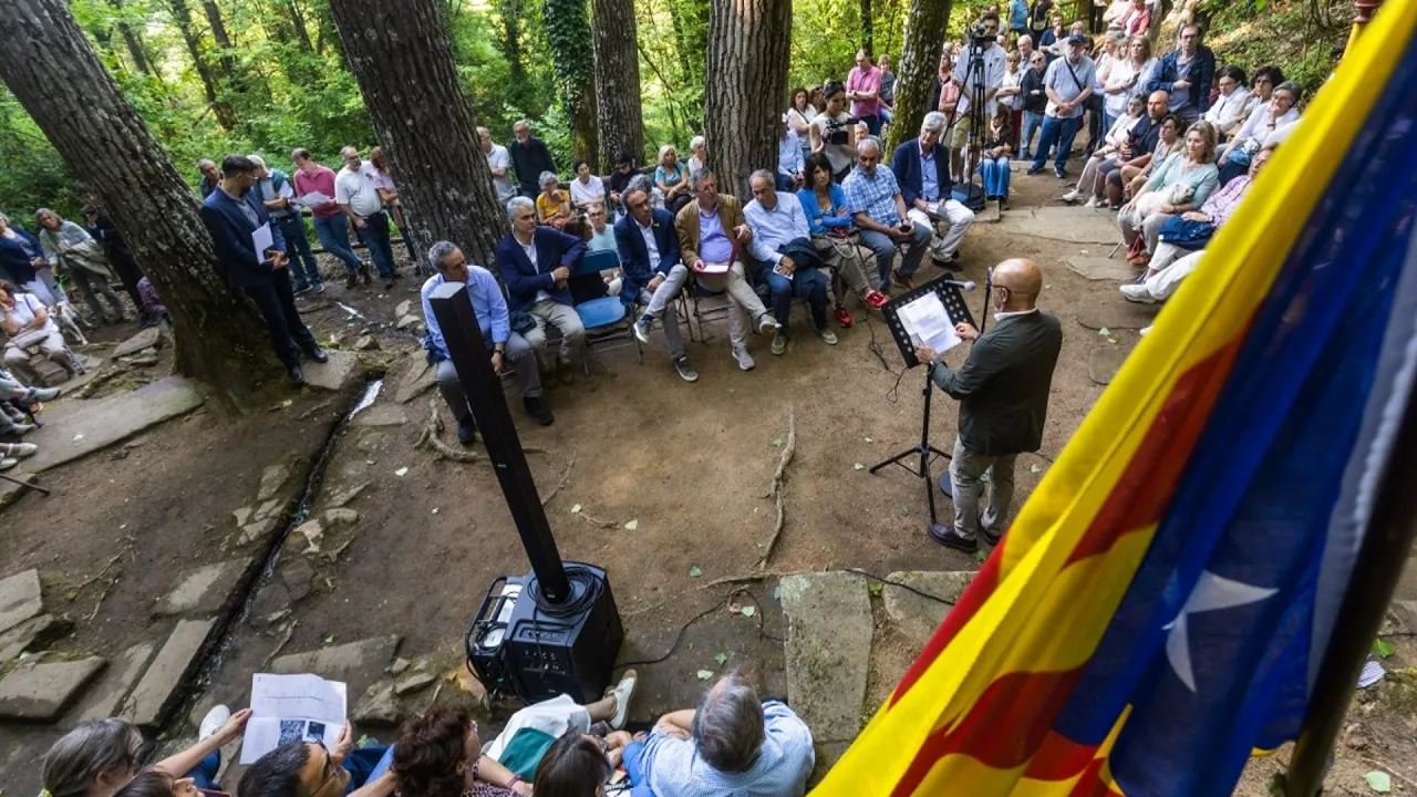 Viladrau commemora els 90 anys Font de l’Oreneta, dedicada a Guerau de Liost