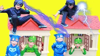 BEST PJ Masks Full Episode Night Ninja Struck By LIGHTENING? Plus World's Largest Marshmallow!