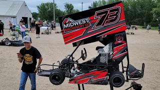 Onyx Racing Around BIG Wrecks at Thunder Hill Speedway! - Wing Kart Nationals