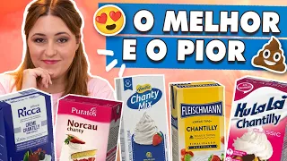 TESTEI os CHANTILLYS MAIS FAMOSOS do mercado - Testei pra Você | Tábata Romero