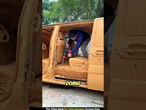 Dad Fixes Ronaldo’s Car & Wins $20,000 🥵🚗💰 #shorts #challenge #carcleaning #usa #usashorts