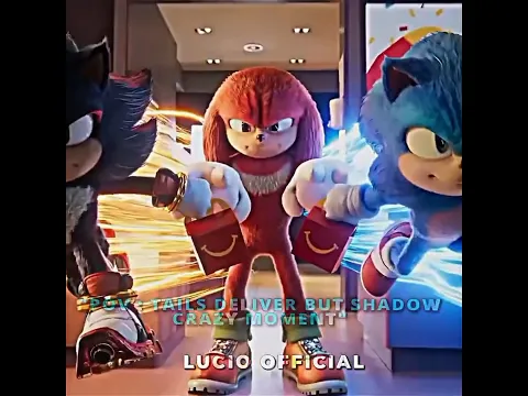 Sonic The Hedgehog 2 McDonald’s Happy Meal Commercial ⚡🍔 | Knuckles Crazy | #trending #shorts