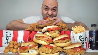 تحدي اكل 6 ساندويش دجاج زينجر كنتاكي و 36 قطعة دجاج 6000 سعرة حرارية |التحدي الأكبر| KFC CHALLENGE