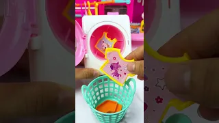 Satisfying with unboxing & Review miniature washing machine set toys kitchen, ASMR videos