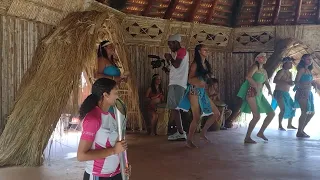 Cultural dancers from the Kalinago Territory reliving the dances of their ancestors.