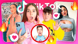 MI HIJA LE REVISA LOS LIKES DE TIKTOK A MI HERMANO! *lo pilla😳*