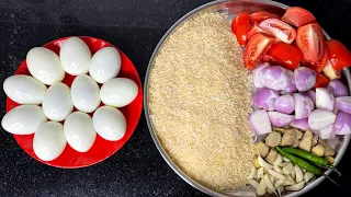 अंडा बिरयानी बनाने का ऐसा खास तरीका देखकर आप कहोगे मुझे पहले क्यों नहीं पता था ||Simple Anda Beryani