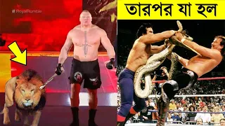 WWE রেসলিং এ স্টেজে হিংস্র প্রানীদেরকে নিয়ে ওঠা সেরা ৫ রেসলার ।