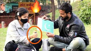 Burn PAKISTANI 🇵🇰 FLAG For Money or IPhone 12Pro Max | Social Experiment In INDIA