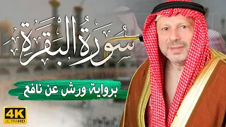 سورة البقرة كاملة مكتوبة  برواية ورش عن نافع | بصوت جميل يريح القلب 💚  للقارئ : أحمد خضر الطرابلسي