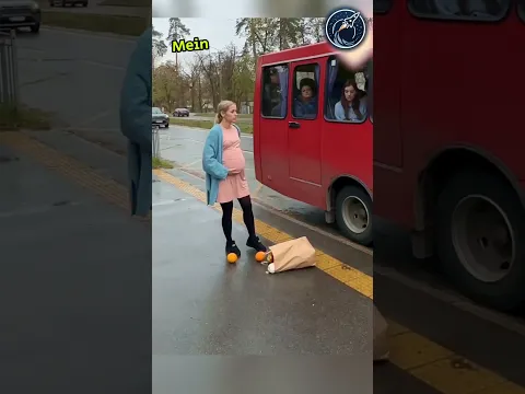 Bus driver came to help this woman 😱🫡 #respect #shorts #ytshorts