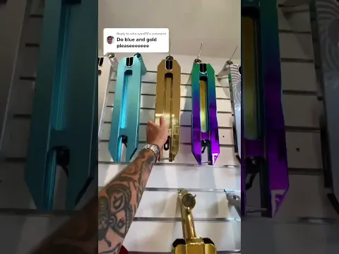 AMAZING Gold & Blue Stunt Scooter! 🔥 This BLEW UP Tik Tok! 🤯