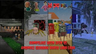 Kompilasi Tantangan Upin Ipin vs Anomali Gerobak Bakso Laba Laba, Anomali Tank Laba Laba ‼️😱 PART 2