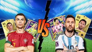 RONALDO VS MESSI 🔥☠️FC MOBILE CARD #fifamobile #fcmobile #fc25 