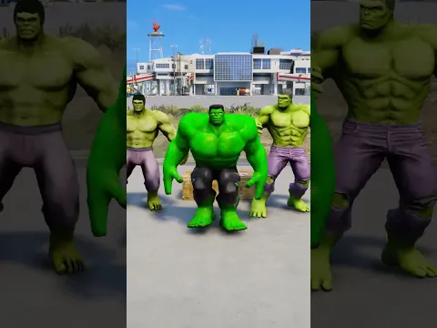 GTA V : RANDOM BABY VS HULK SUPERHERO BATTLE 😎 #shorts #gta5