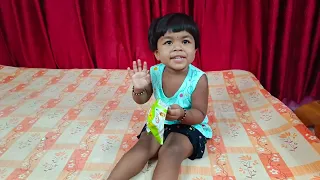 সামসিয়া চিপস্ খেলো।তারপর A B লিখল।#nasrinsalmaseries #baby #shamsiya
