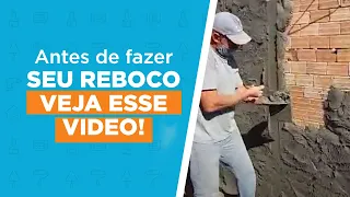 Quer aprender como fazer reboco da forma correta?
