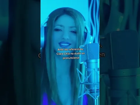 Clara Chía se cansó de Shakira y reaccionó a su canción con Bizarrap #shorts