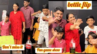 Bottle flip Challenges vs Family game show | 2L Coca-Cola drink | #klshobasureshani