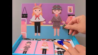 Магнитна дъска Облечи момичетата