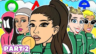 Celebrities in SQUID GAME (PART 2) CARTOON