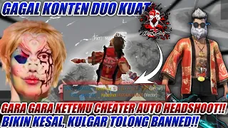 GAGAL KONTEN DUO SQUAD, GARA GARA KETEMU CHEATER TERBANG AUTO HEADSHOOT‼️KULGAR TOLONG BANNED DIA 😭