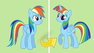Rainbow Dash Dressed as Twilight Sparkle! | MLP Character Swap Art